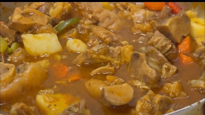 Cuisine ayisyen: Ann prepare yon bon gou ragou  pye kochon  pou weekend sa!